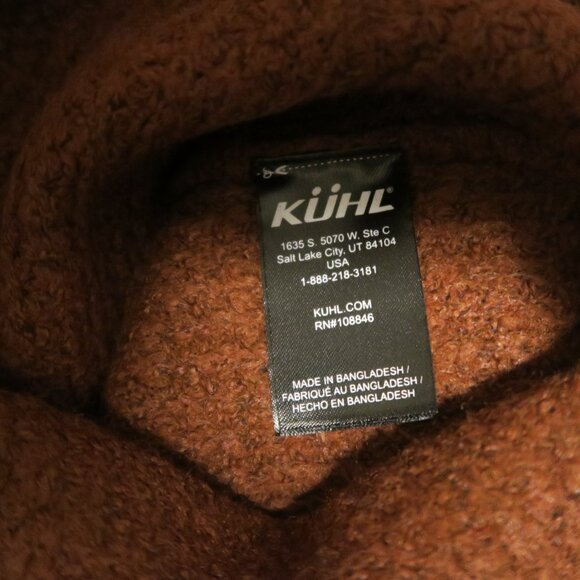 Kuhl Sienna Sweater 4411 Womens Turtleneck Cherrywood Long Sleeve Knit Pullover - Picture 6 of 9